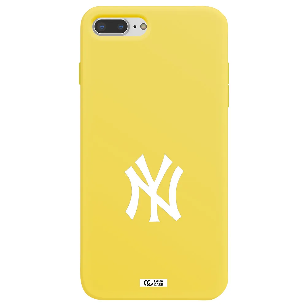 Cute Avocados Apple iPhone 7 plus Silicone canary yellow Case