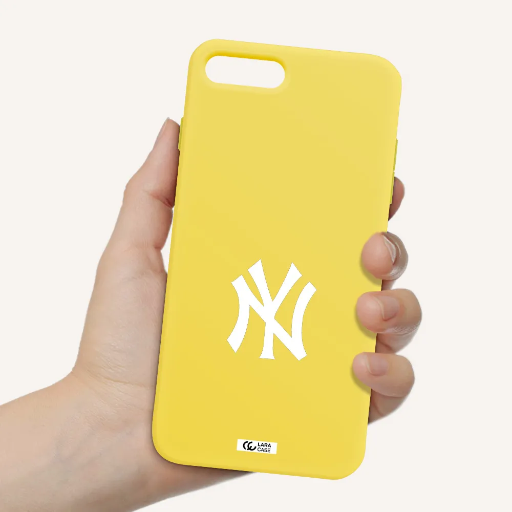 Cute Avocados Apple iPhone 7 plus Silicone canary yellow Case