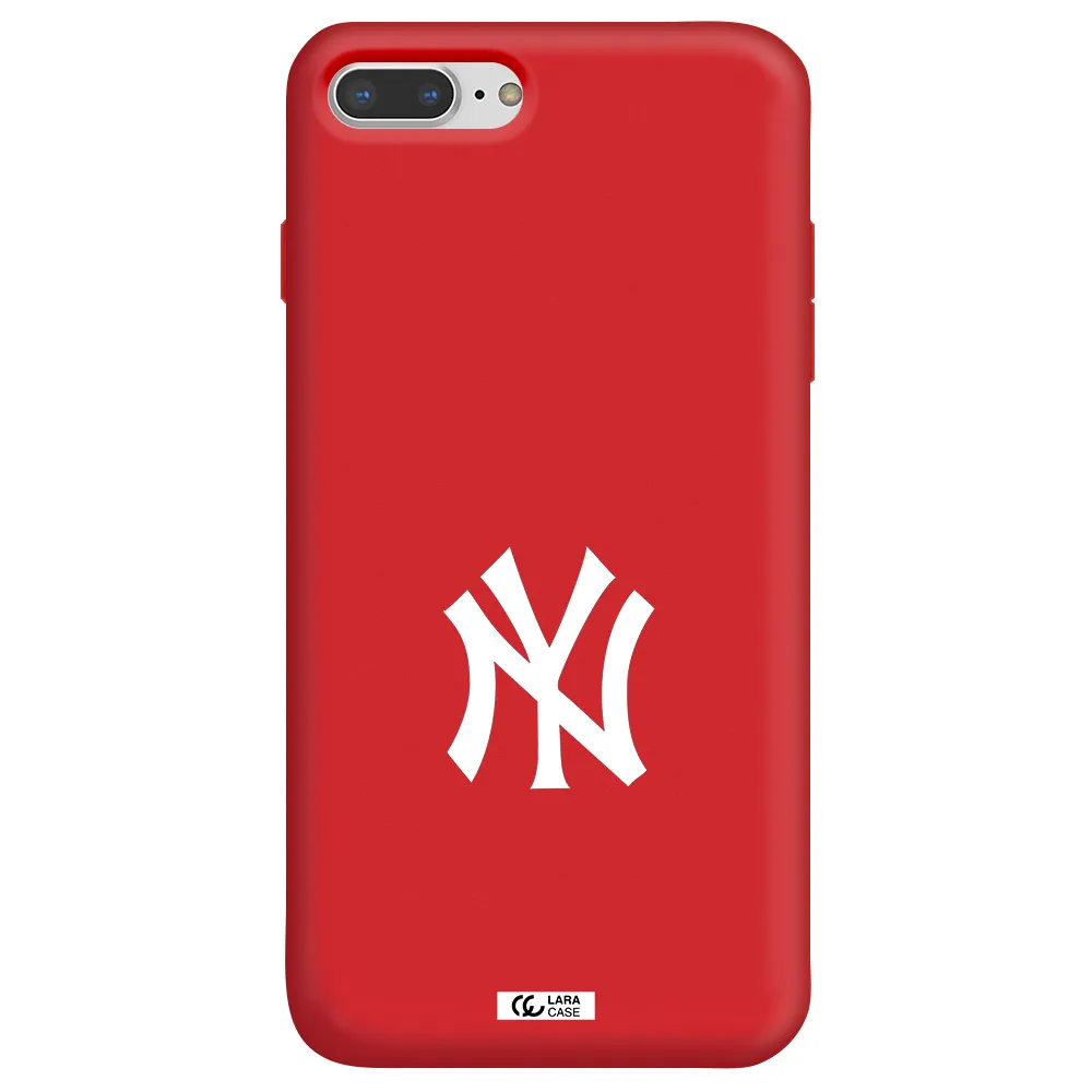 Cute Avocados Apple iPhone 8 plus Silicone Imperial Red Case