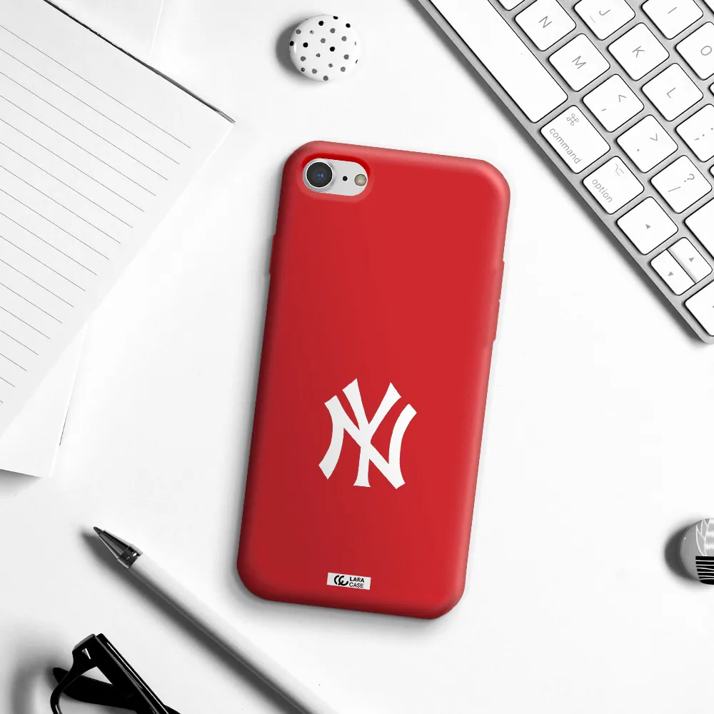 Cute Avocados Apple iPhone 8 Silicone Imperial Red Case