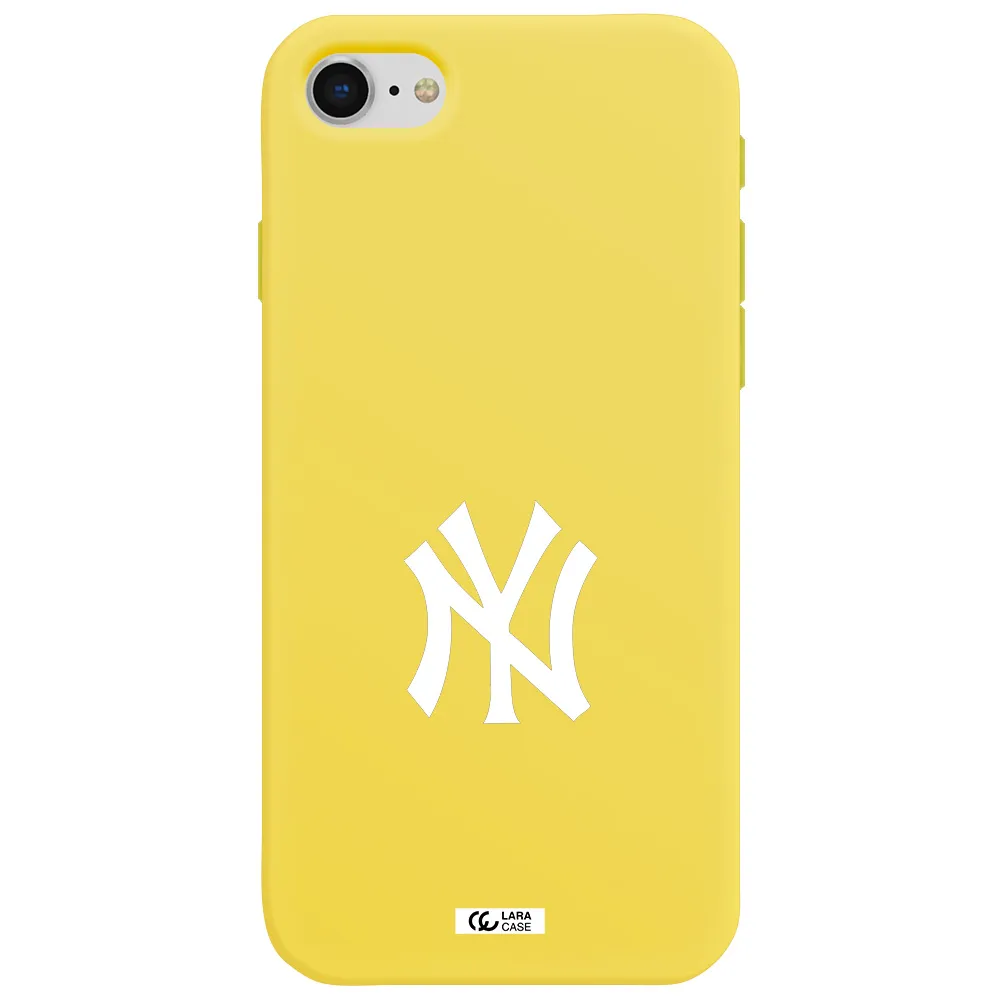 Cute Avocados Apple iPhone se 2020 Silicone canary yellow Case