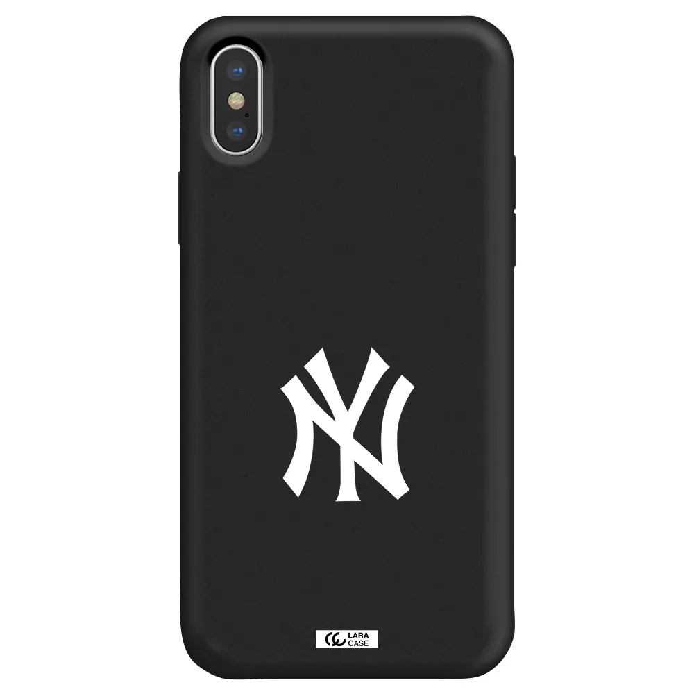 Cute Avocados Apple iPhone X Silicone black Case