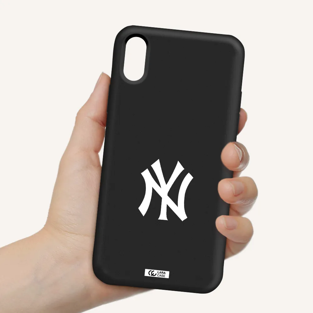 Cute Avocados Apple iPhone X Silicone black Case