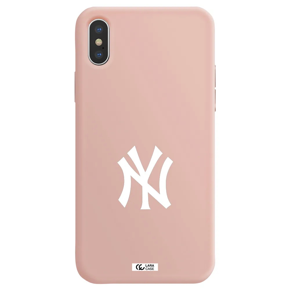 Cute Avocados Apple iPhone X Silicone pastel pink Case