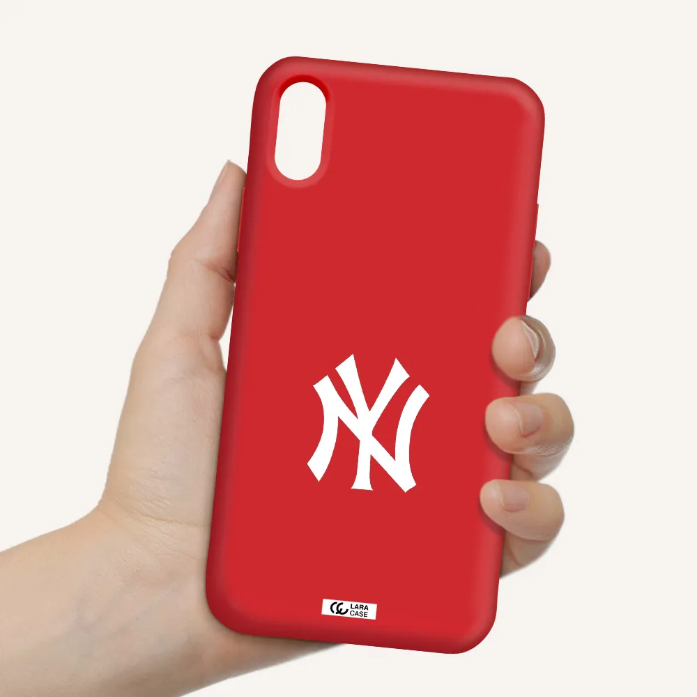 Cute Avocados Apple iPhone XS Silicone Imperial Red Case