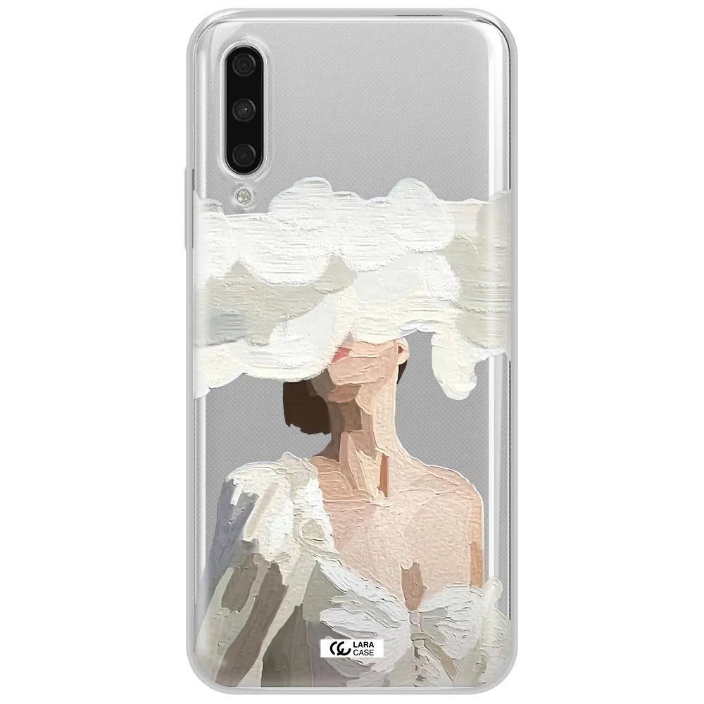 A Woman With A Cloud Covering Her Face Huawei Y9S Clear Tpu Case