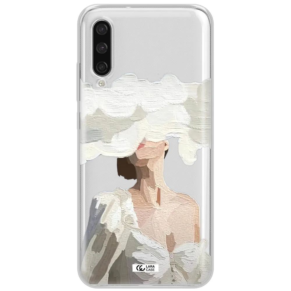 A Woman With A Cloud Covering Her Face Xiaomi Mi A3 Clear Tpu Case