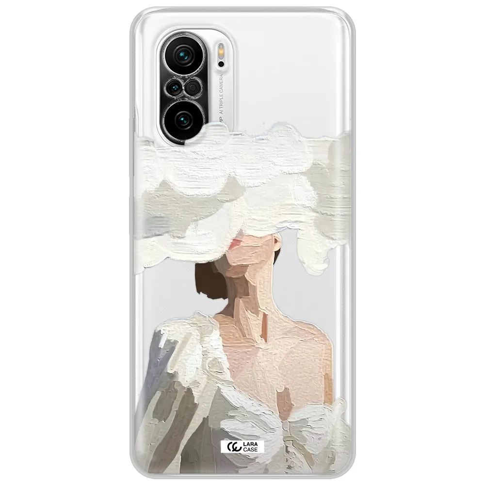 A Woman With A Cloud Covering Her Face Xiaomi Poco F3 Clear Tpu Case