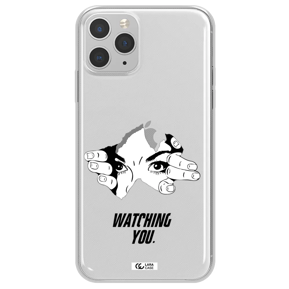a hand with a hole in the wall Apple iPhone 11 pro max Clear TPU Case