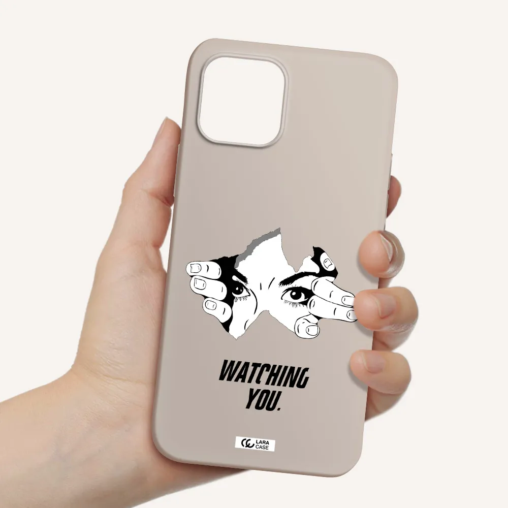 a hand with a hole in the wall Apple iPhone 12 mini Silicone Stone Case