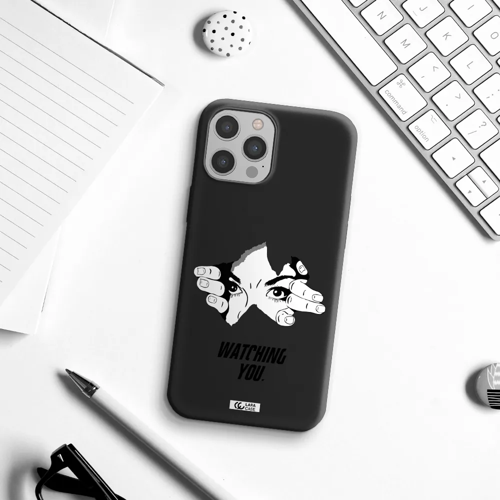 a hand with a hole in the wall Apple iPhone 12 pro Silicone black Case