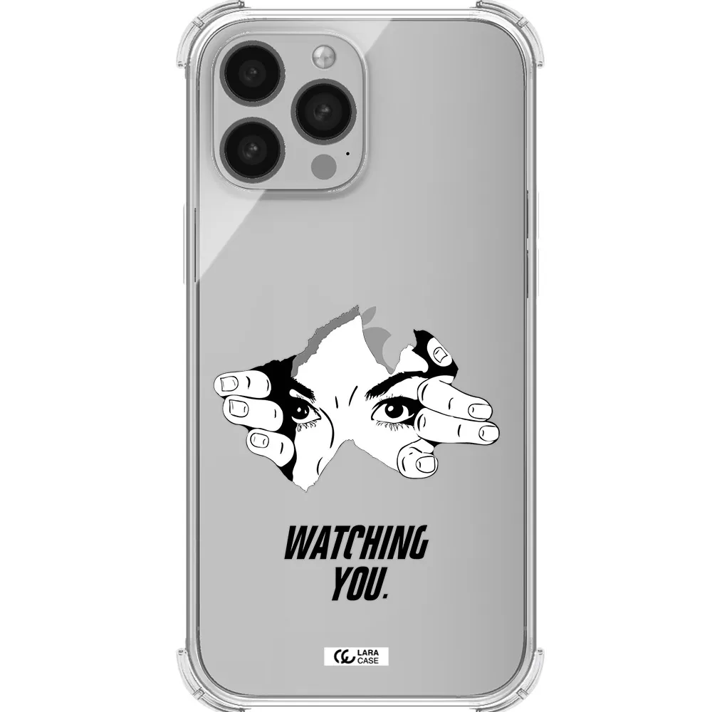 a hand with a hole in the wall Apple iPhone 13 Pro Clear PC Case