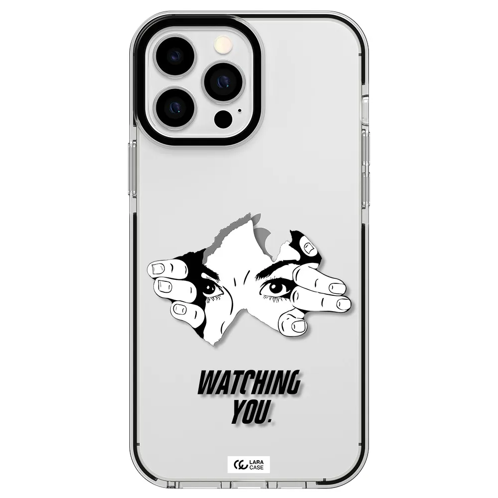 a hand with a hole in the wall Apple iPhone 13 Pro Max impact black border Case