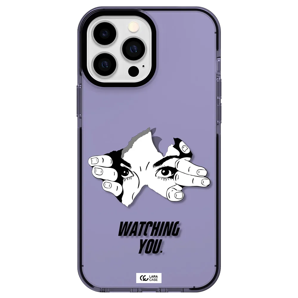 a hand with a hole in the wall Apple iPhone 13 Pro Max impact Lilac Case