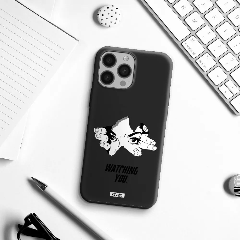 a hand with a hole in the wall Apple iPhone 13 Pro Max Silicone black Case