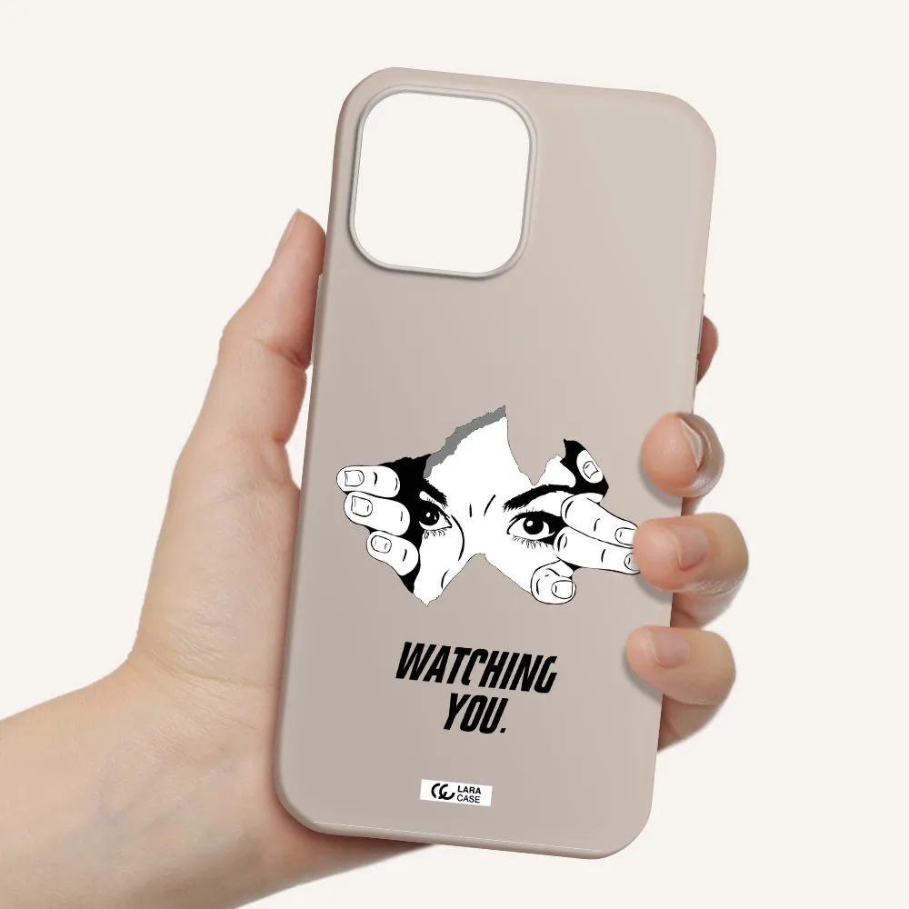 a hand with a hole in the wall Apple iPhone 13 Pro Silicone Stone Case