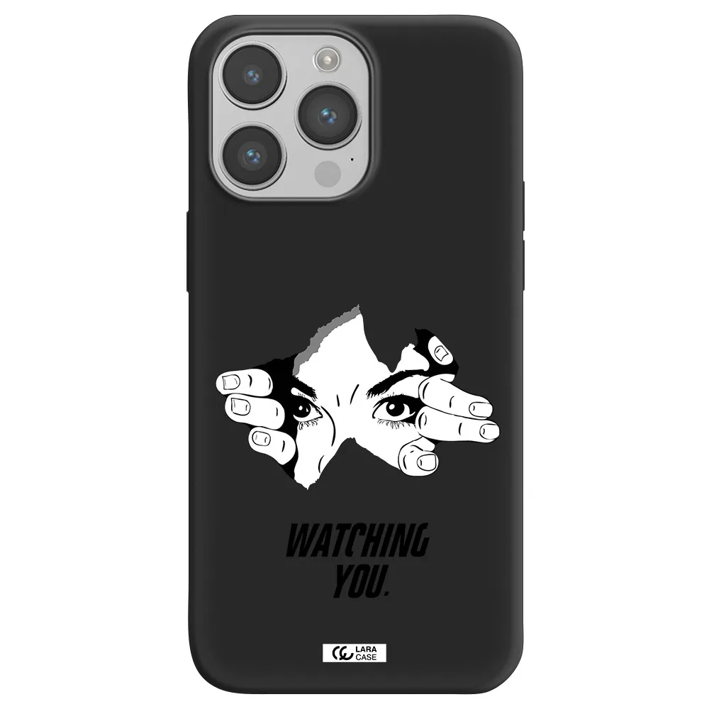 a hand with a hole in the wall Apple iPhone 14 pro Silicone black Case