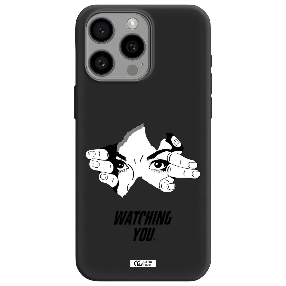 a hand with a hole in the wall Apple Iphone 15 Pro max Silicone black Case