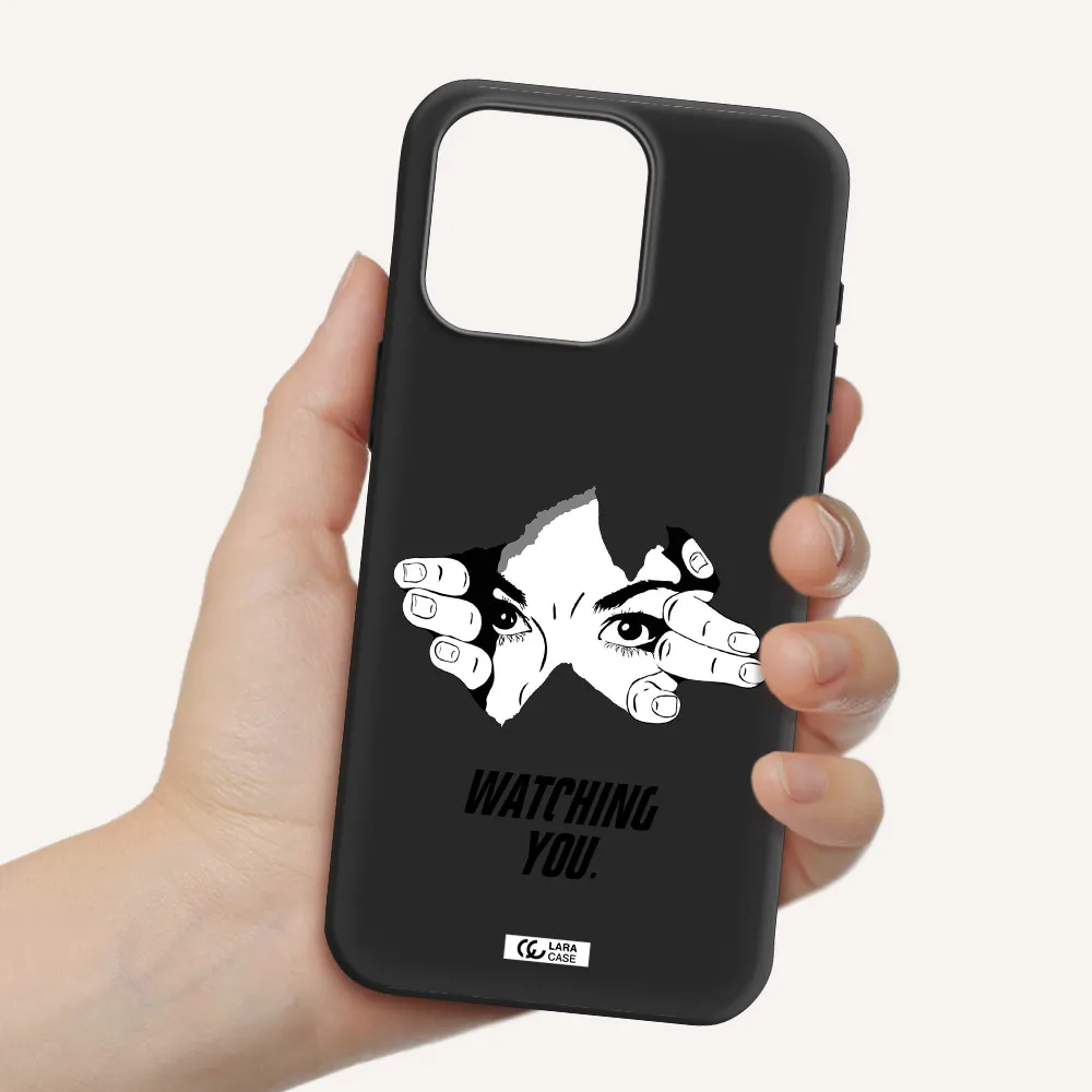 a hand with a hole in the wall Apple Iphone 15 Pro max Silicone black Case