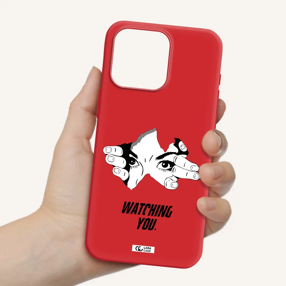 A Hand With A Hole In The Wall Apple Iphone 15 Pro Max Silicone Imperial Red Case