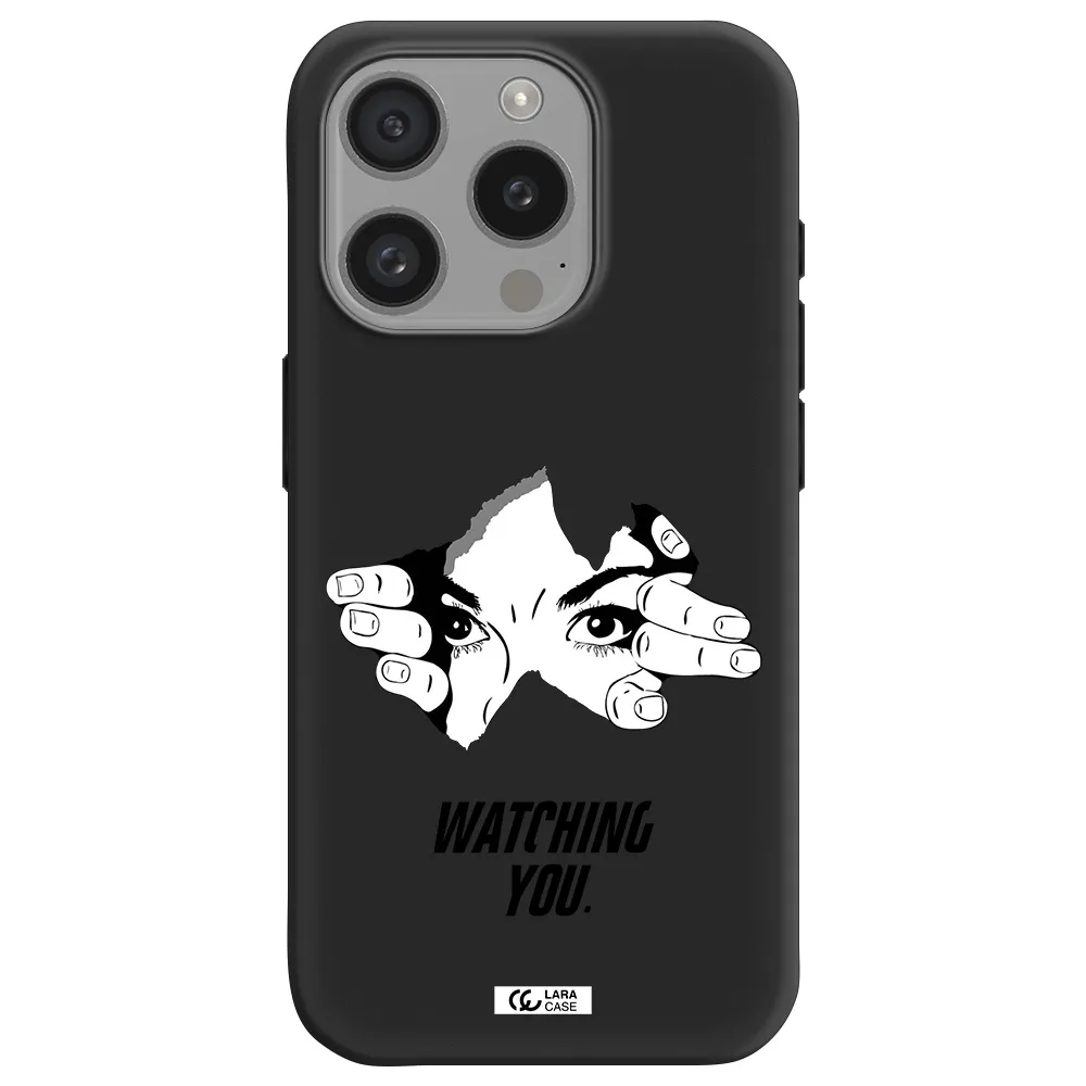 A Hand With A Hole In The Wall Apple Iphone 15 Pro Silicone Black Case