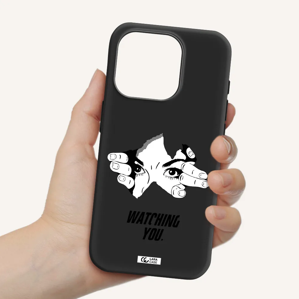 A Hand With A Hole In The Wall Apple Iphone 15 Pro Silicone Black Case