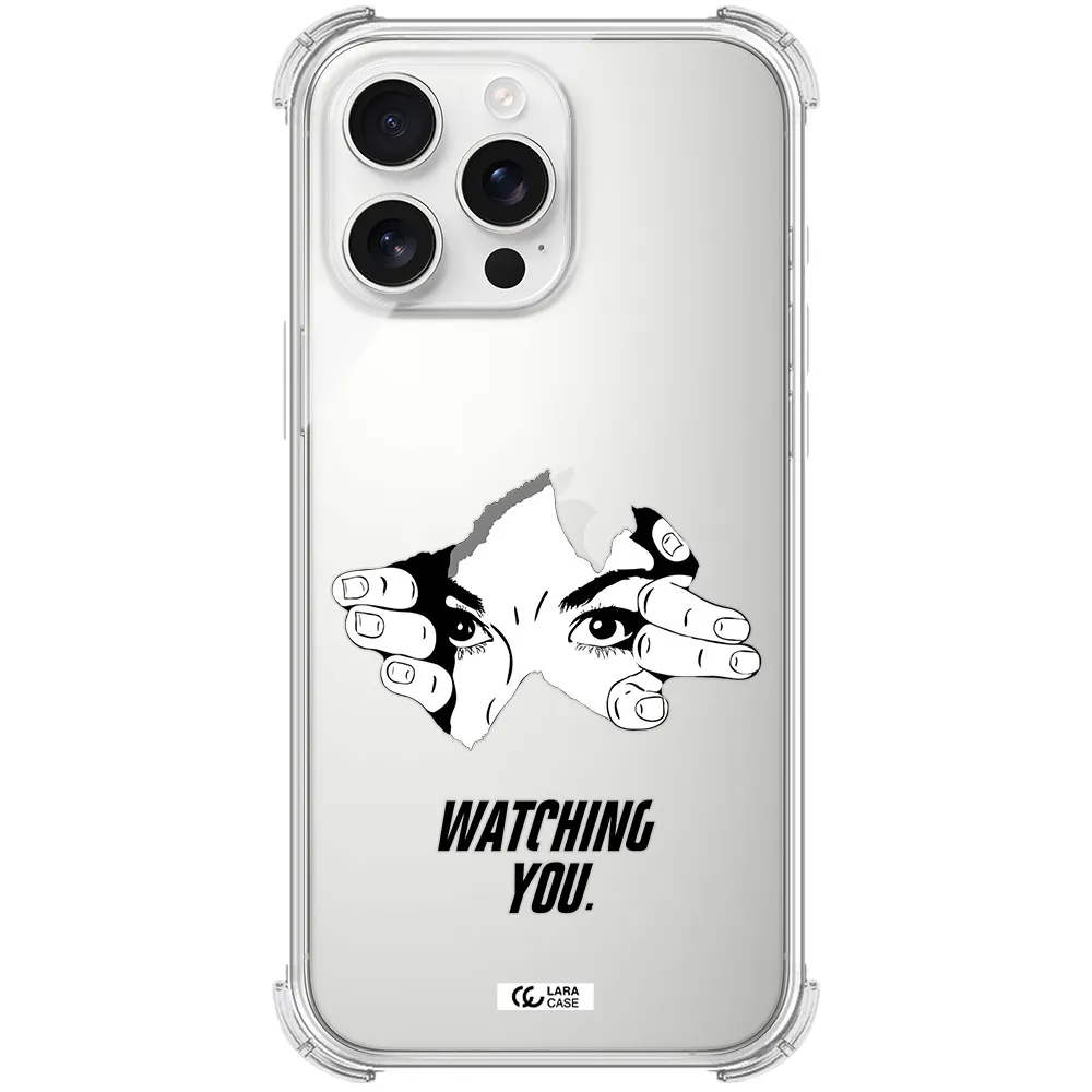 A Hand With A Hole In The Wall Apple Iphone 16 Pro Max Clear Pc Case