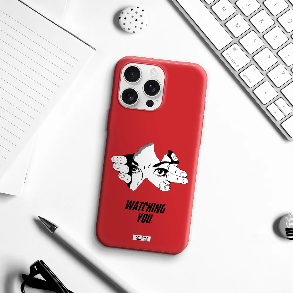 A Hand With A Hole In The Wall Apple Iphone 16 Pro Max Silicone Imperial Red Case
