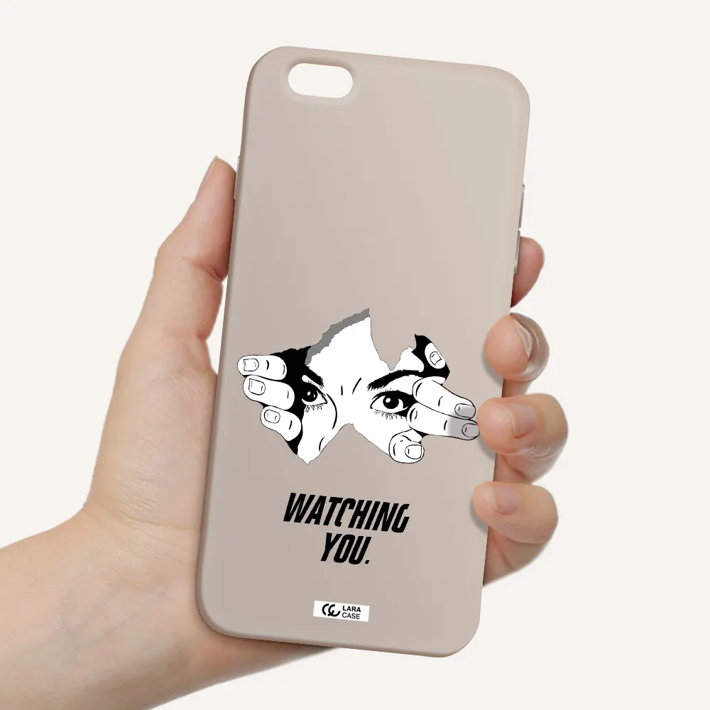 a hand with a hole in the wall Apple iPhone 6 plus Silicone Stone Case