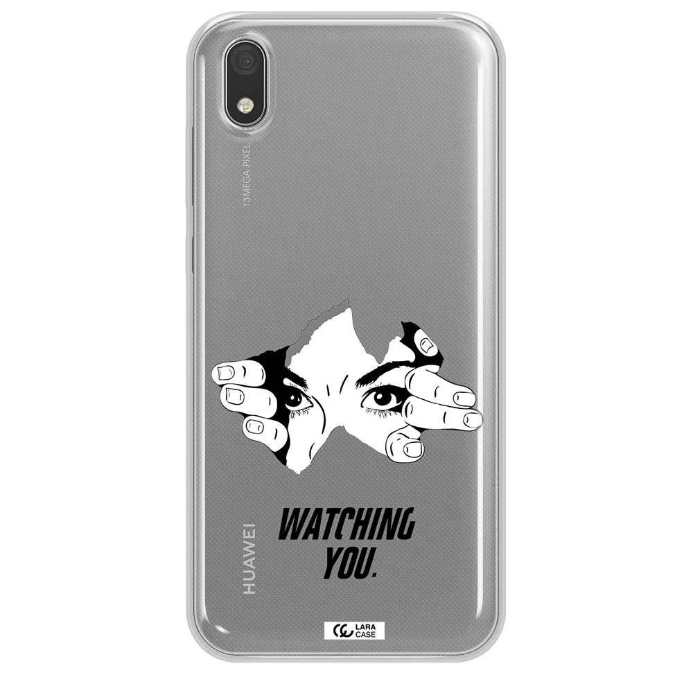 a hand with a hole in the wall Huawei Honor 8S Clear TPU Case