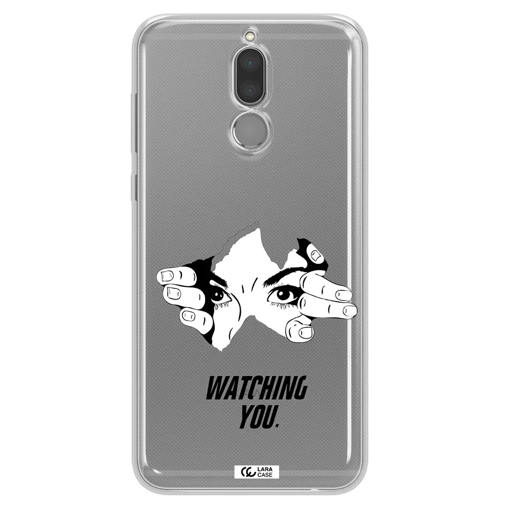 a hand with a hole in the wall Huawei Mate 10 Lite Clear TPU Case