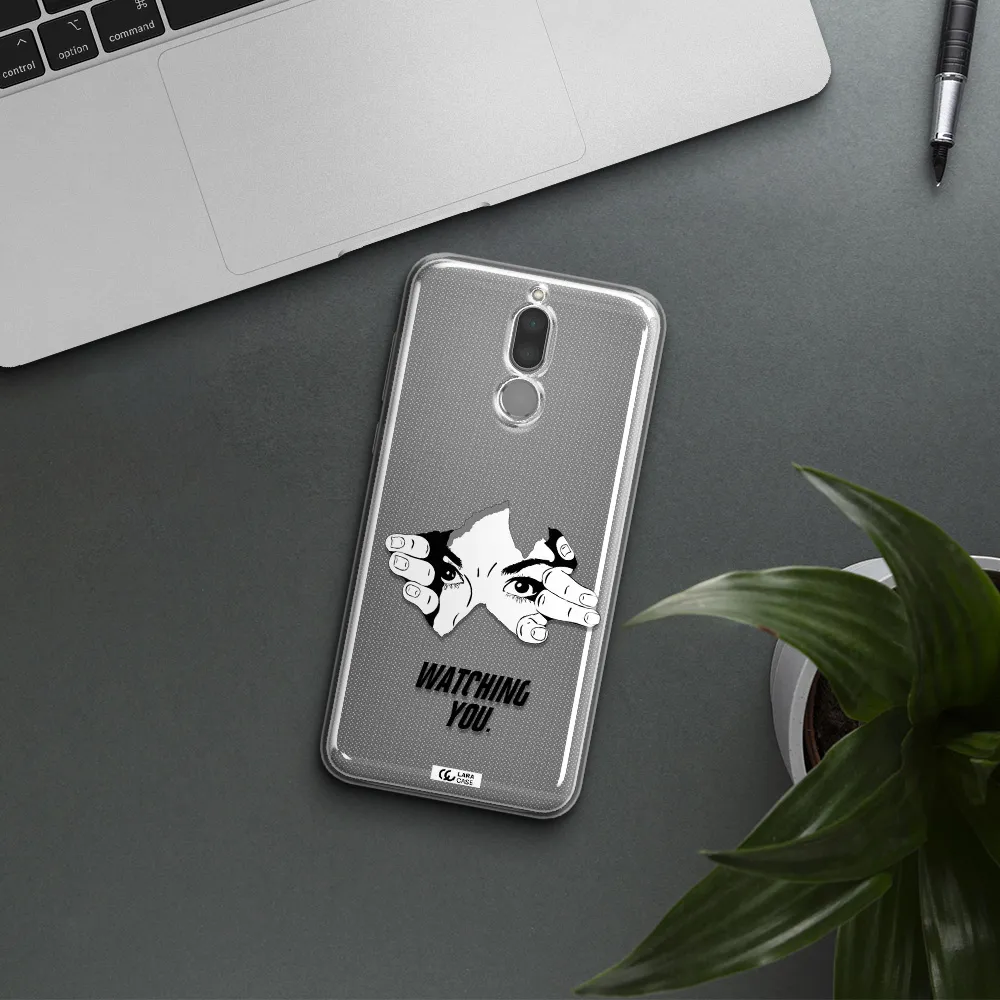 a hand with a hole in the wall Huawei Mate 10 Lite Clear TPU Case