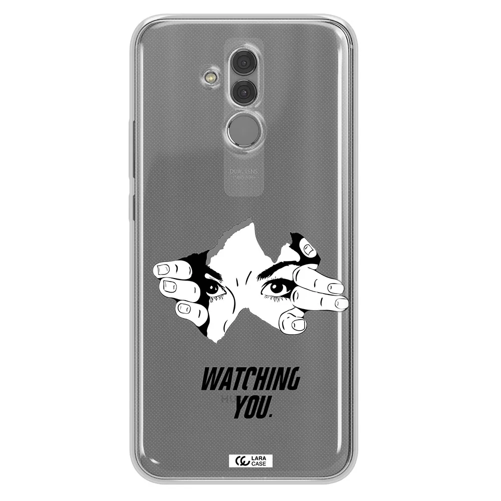 a hand with a hole in the wall Huawei Mate 20 Lite Clear TPU Case