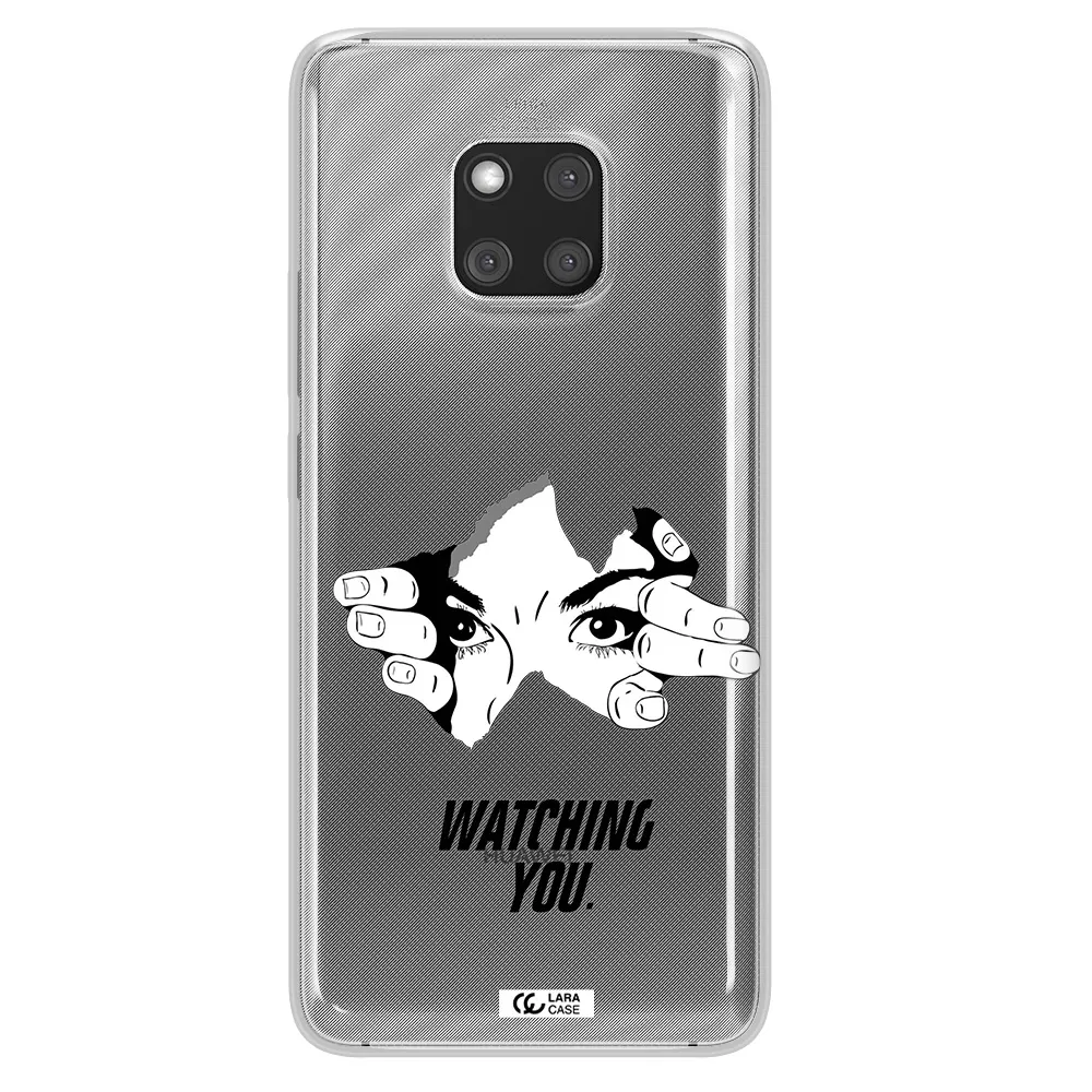 a hand with a hole in the wall Huawei Mate 20 Pro Clear TPU Case