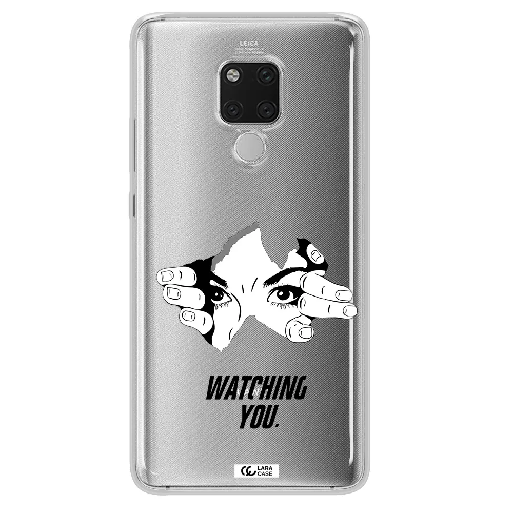 a hand with a hole in the wall Huawei Mate 20X Clear TPU Case