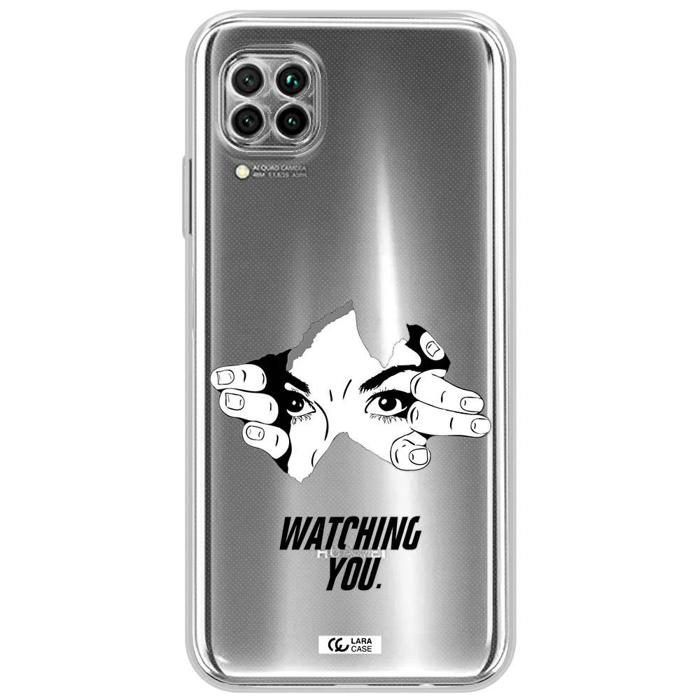 A Hand With A Hole In The Wall Huawei Nova 7I Clear Tpu Case