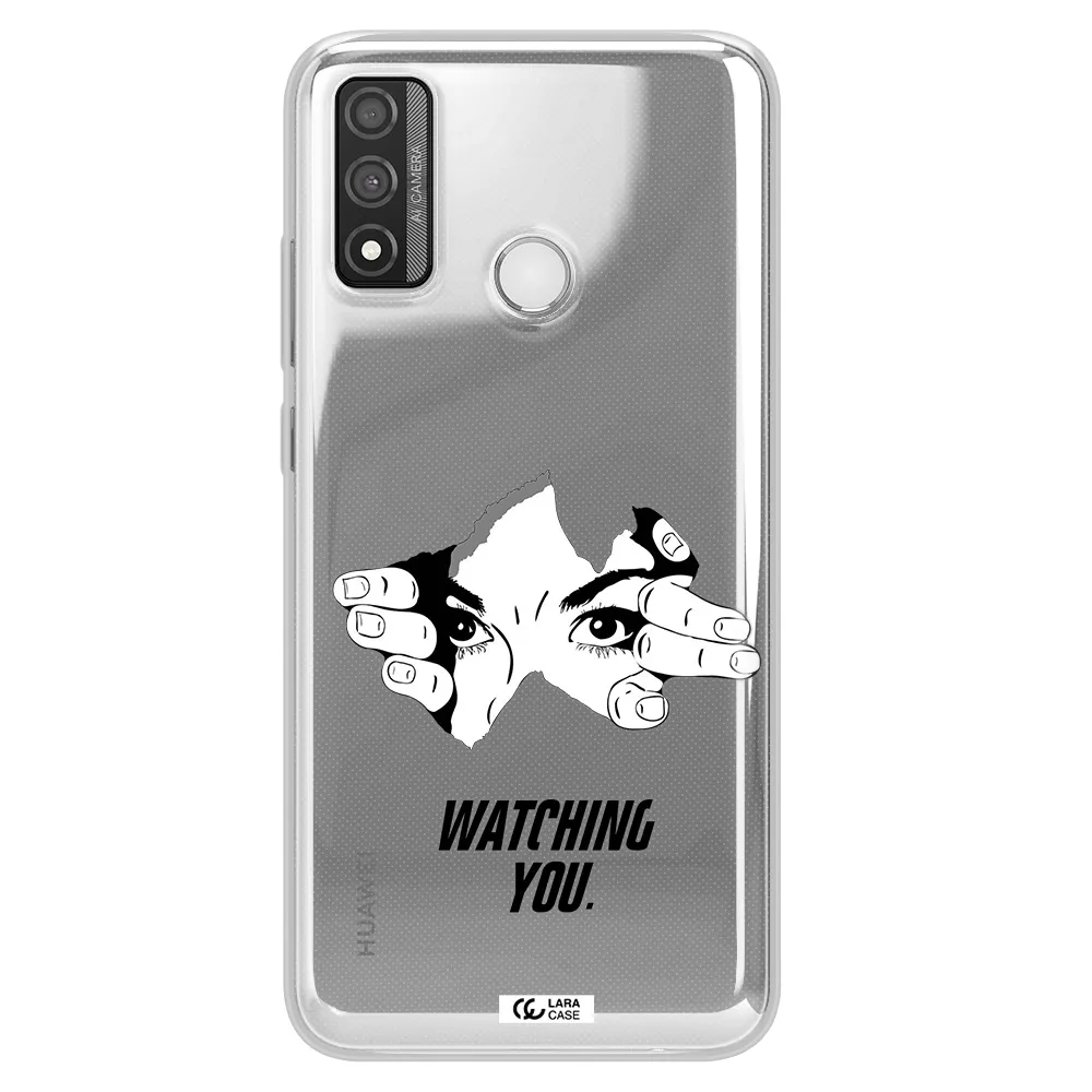 a hand with a hole in the wall Huawei P Smart 2020 Clear TPU Case