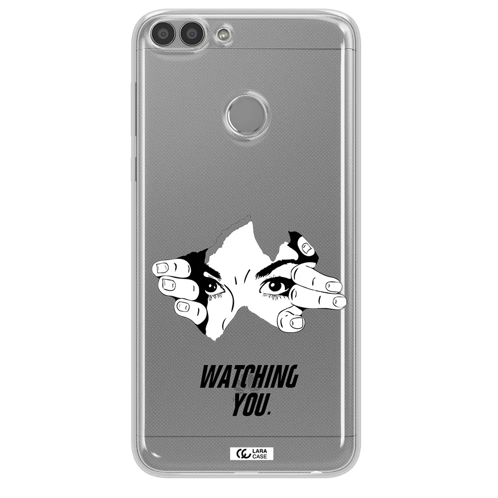 a hand with a hole in the wall Huawei P Smart Clear TPU Case