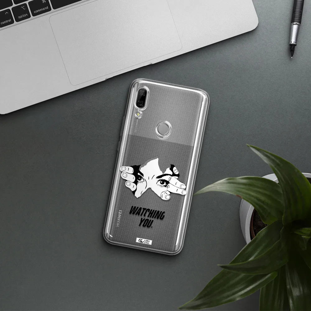 a hand with a hole in the wall Huawei P Smart Z Clear TPU Case