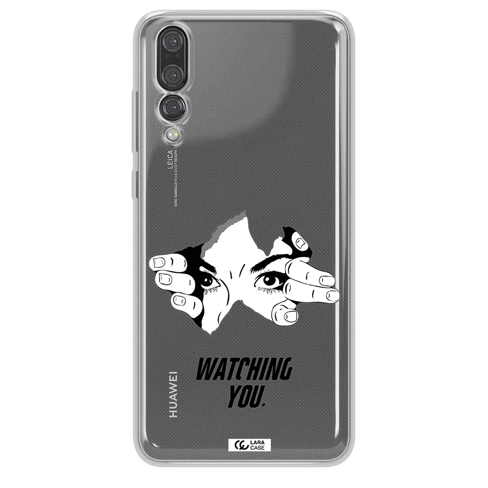a hand with a hole in the wall Huawei P20 Pro Clear TPU Case