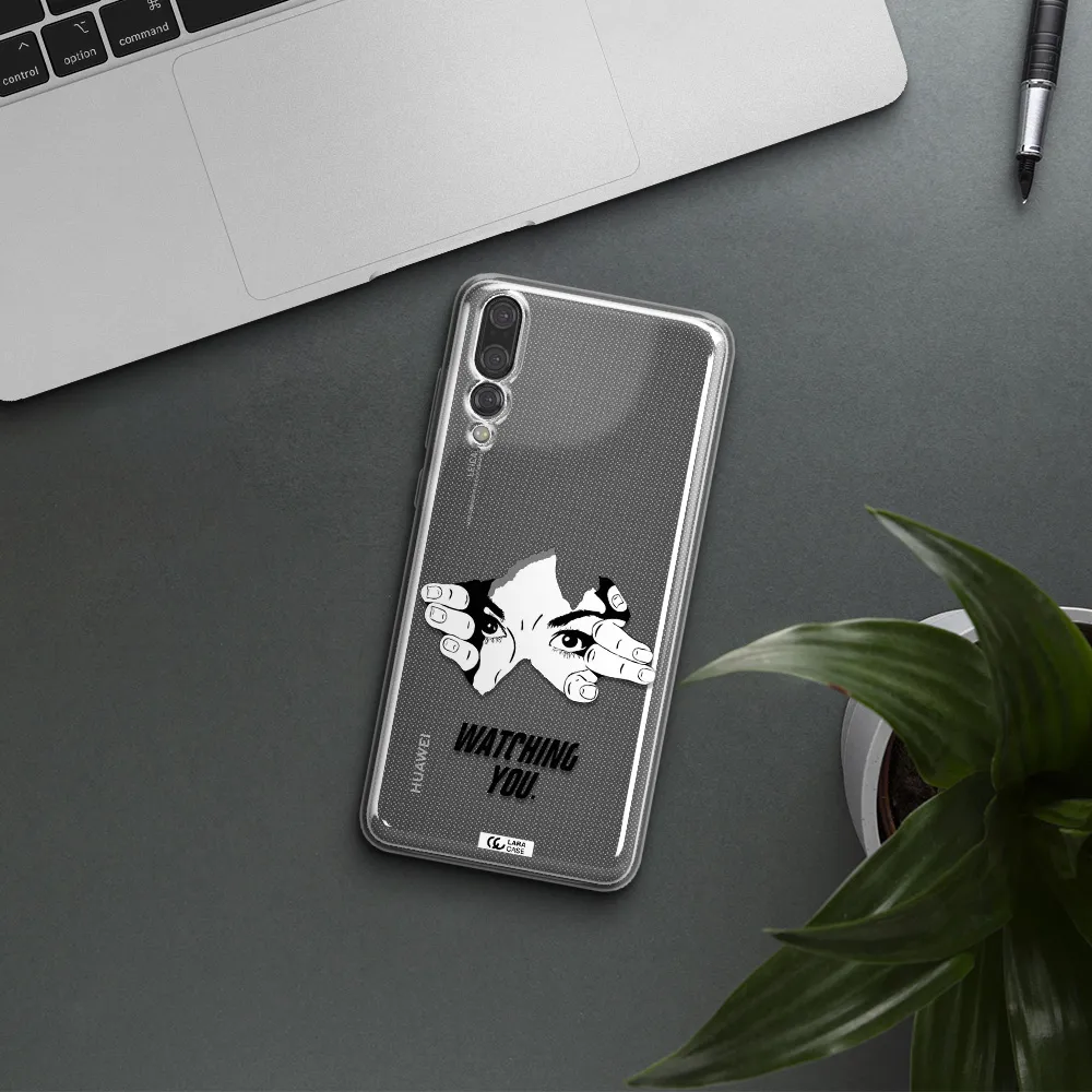 a hand with a hole in the wall Huawei P20 Pro Clear TPU Case