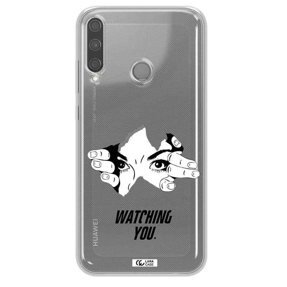 a hand with a hole in the wall Huawei P40 Lite E Clear TPU Case