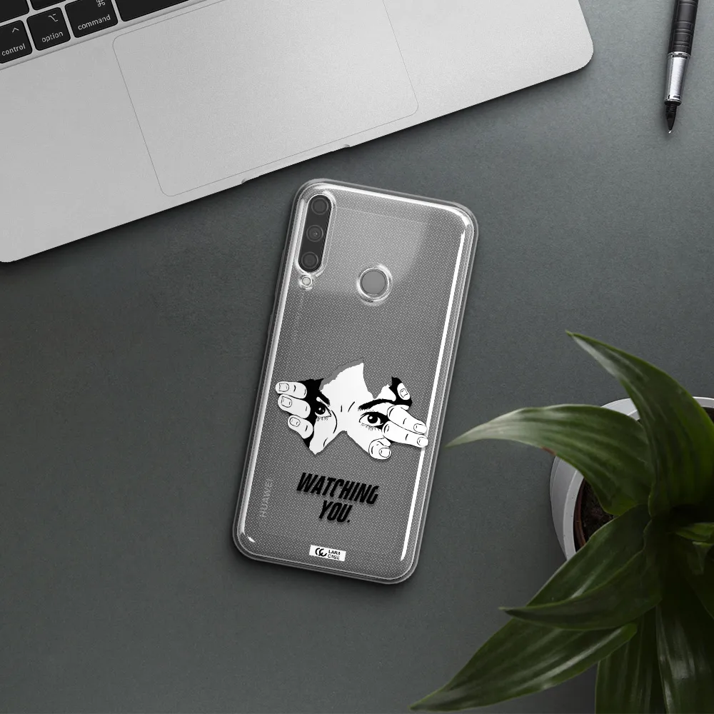 a hand with a hole in the wall Huawei P40 Lite E Clear TPU Case