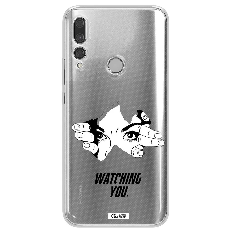 a hand with a hole in the wall Huawei Y9 Prime 2019 Clear TPU Case