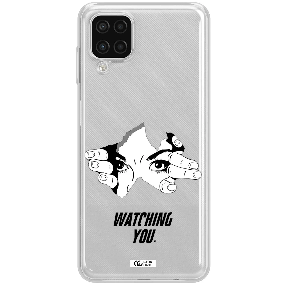 a hand with a hole in the wall Samsung A12 4g Clear TPU Case