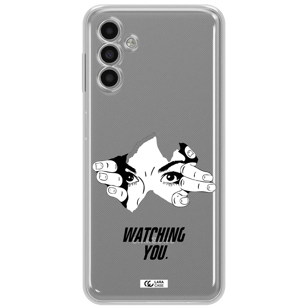 A Hand With A Hole In The Wall Samsung A13 5G Clear Tpu Case