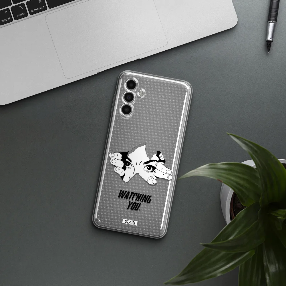 A Hand With A Hole In The Wall Samsung A13 5G Clear Tpu Case