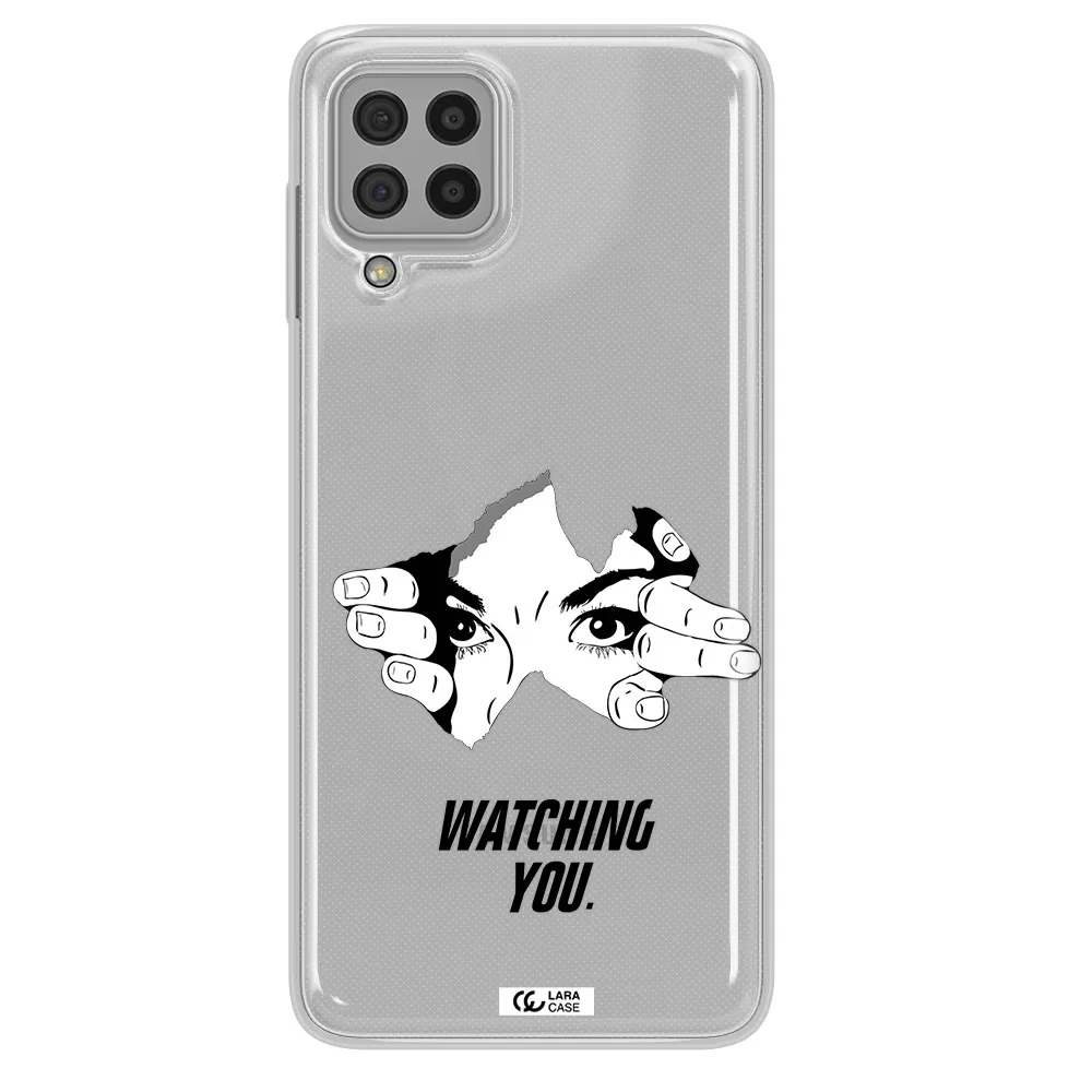 a hand with a hole in the wall Samsung A22 4g Clear TPU Case