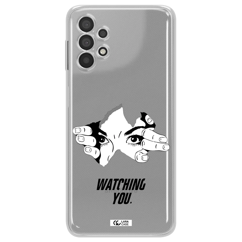 A Hand With A Hole In The Wall Samsung A32 4G Clear Tpu Case