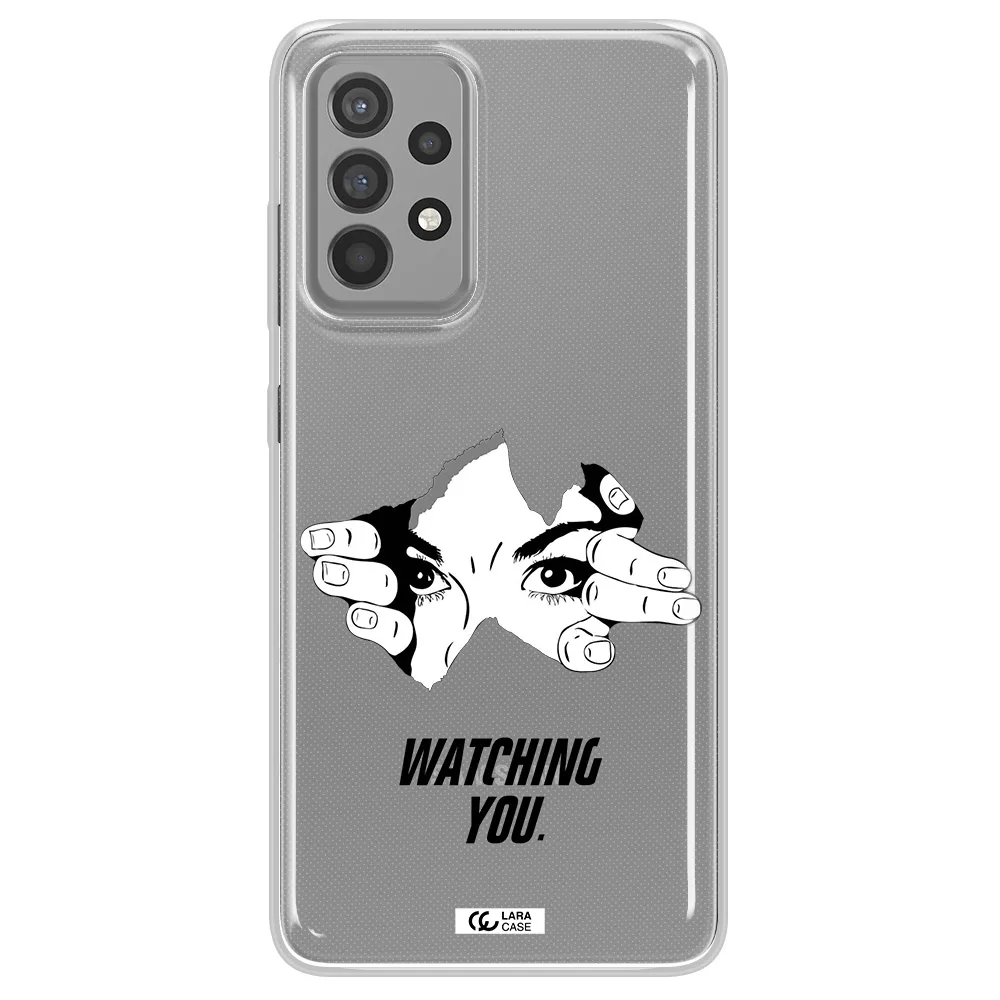 a hand with a hole in the wall Samsung A52 Clear TPU Case